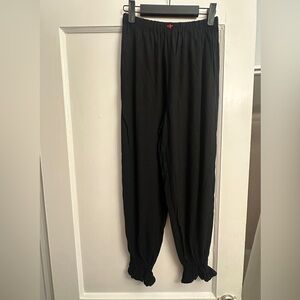 SMALL Fashion Brand Company Long Black Linen Bloomers